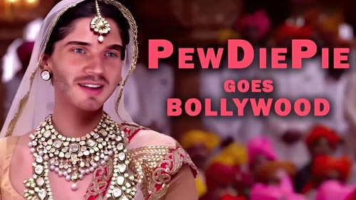 Pewdiepie as a bollywood actress